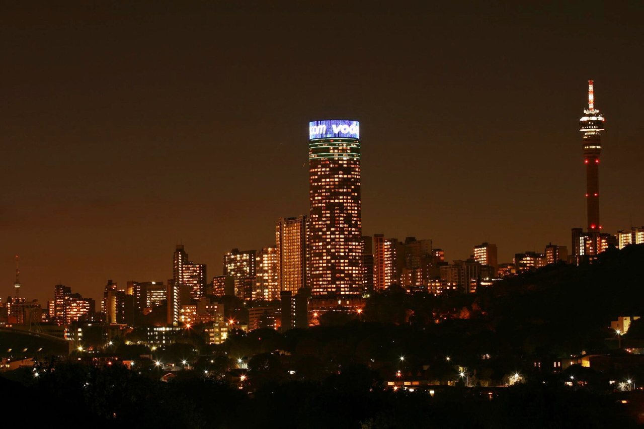 Joburg at night