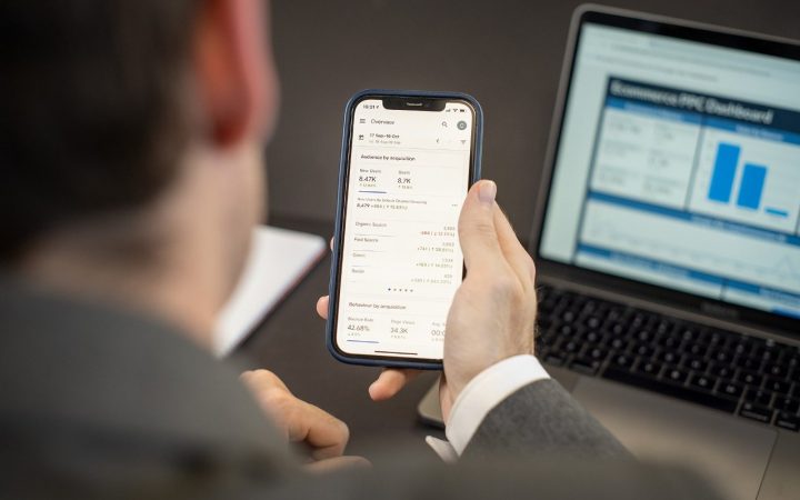 Viewing Website Analytics on Mobile Device